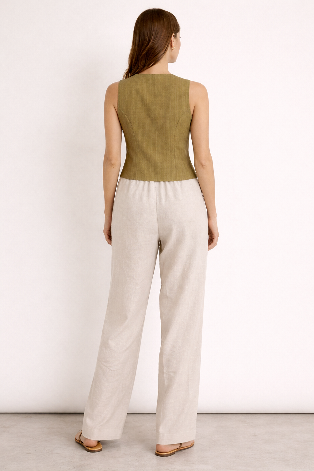 Chaleco Sastre Rayado ORÁH – Corte Clásico en Tela Sastrera Milano