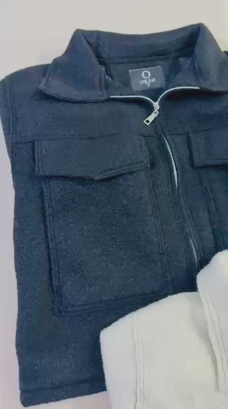 Chaqueta ORÁH Baby Coat – Gris Bouclé